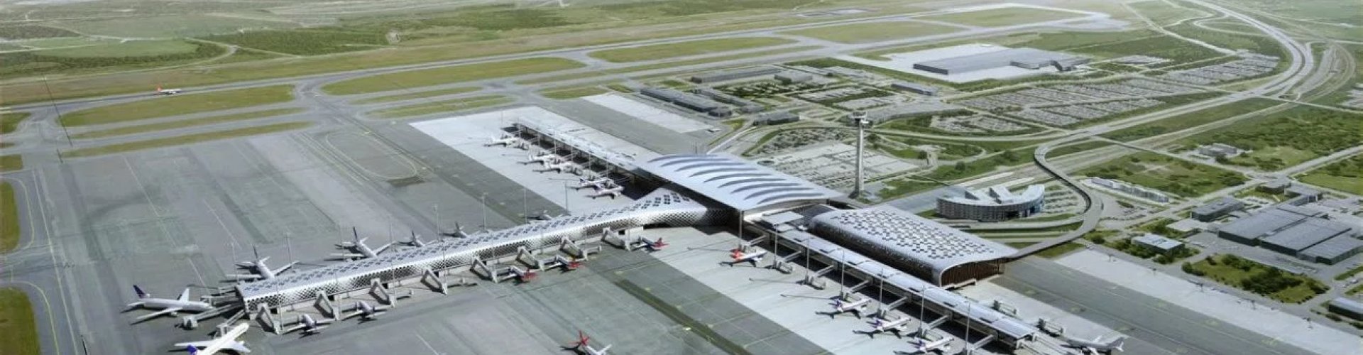 Oslo Airport Gardermoen, NO landscape