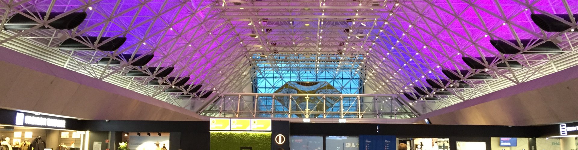Scenic view of Keflavik Airport, IS at dusk