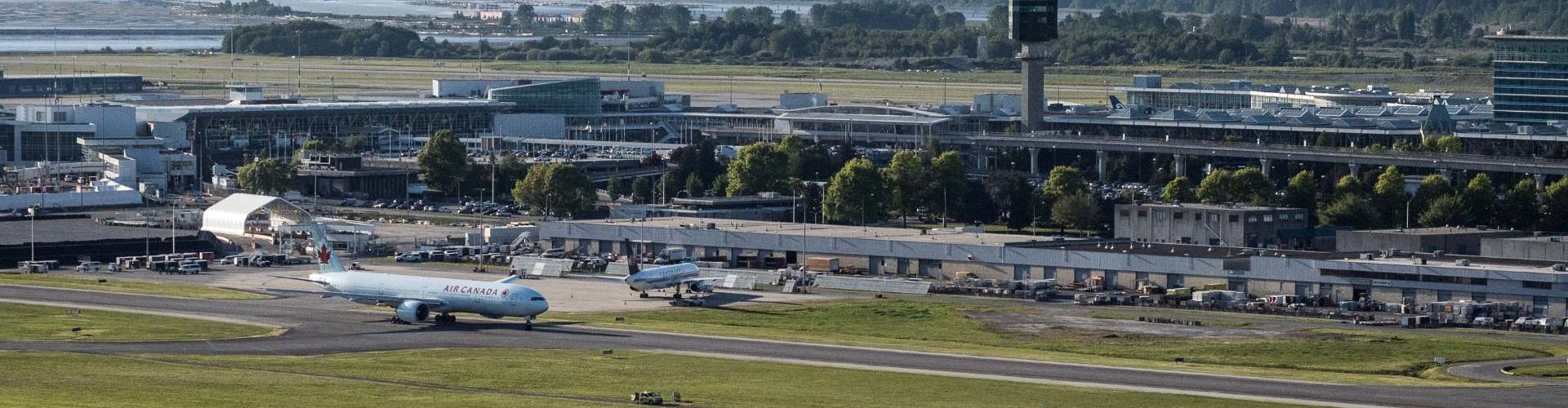 Traffic and Rail at Vancouver Airport