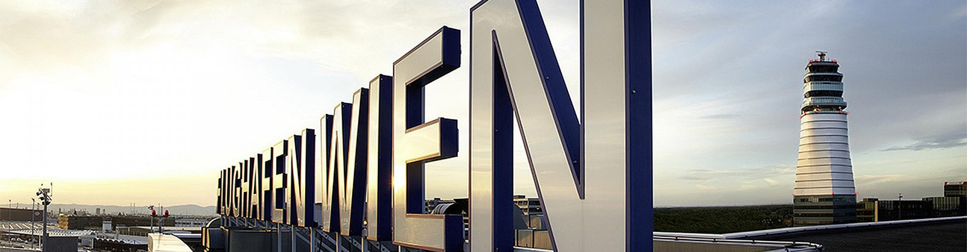 Vienna cityscape and route to Vienna Schwechat Airport, AT