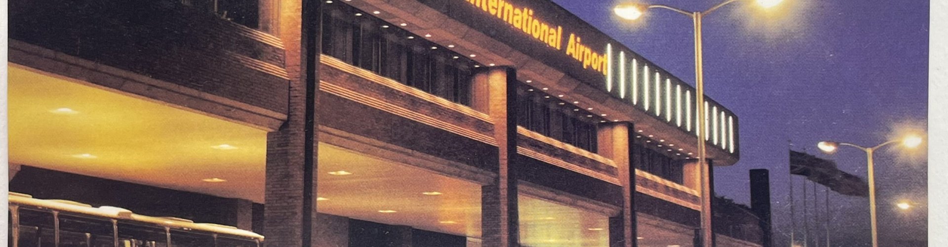 Luton Airport, UK landscape