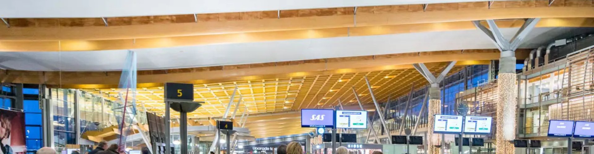 Traffic congestion near Oslo Airport Gardermoen