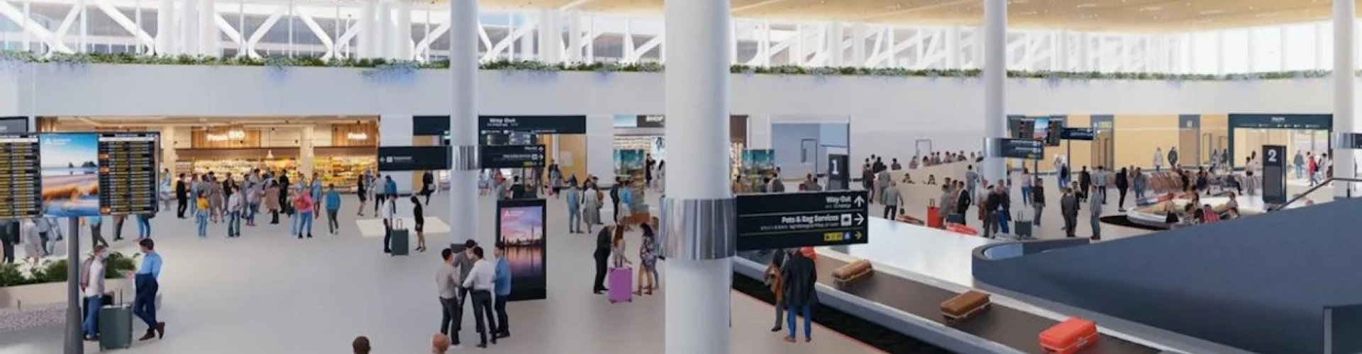 Auckland Airport, NZ landscape